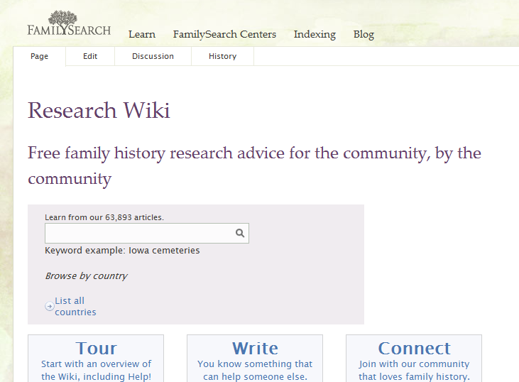 Familysearch Wiki